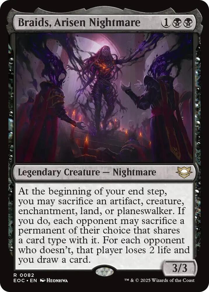 1x Braids, Arisen Nightmare - Commander: Edge of Eternities - NM  -  MTG