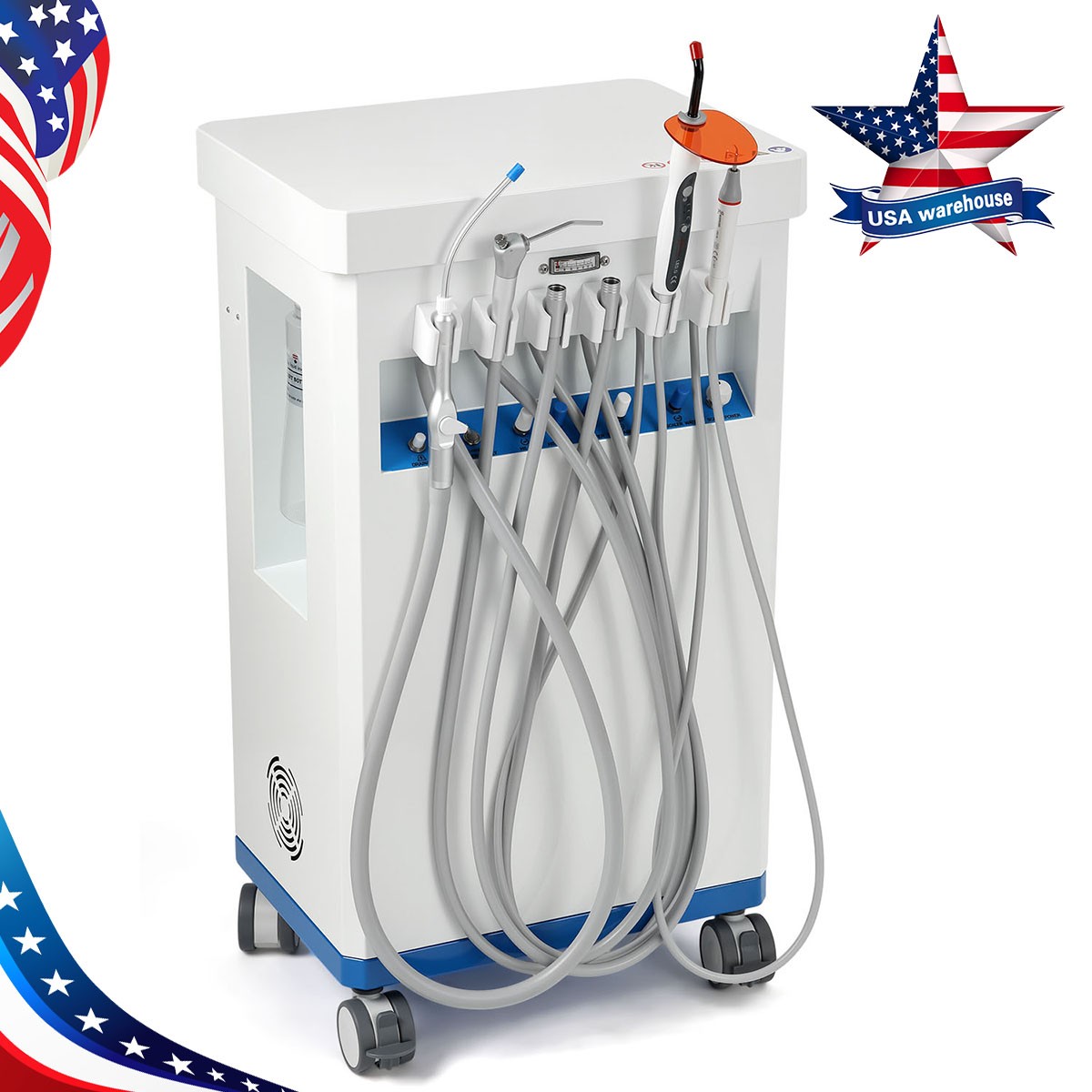 FDA Unidad Odontológica Portátil con Sistema de Turbina, Compresor Aire Succión