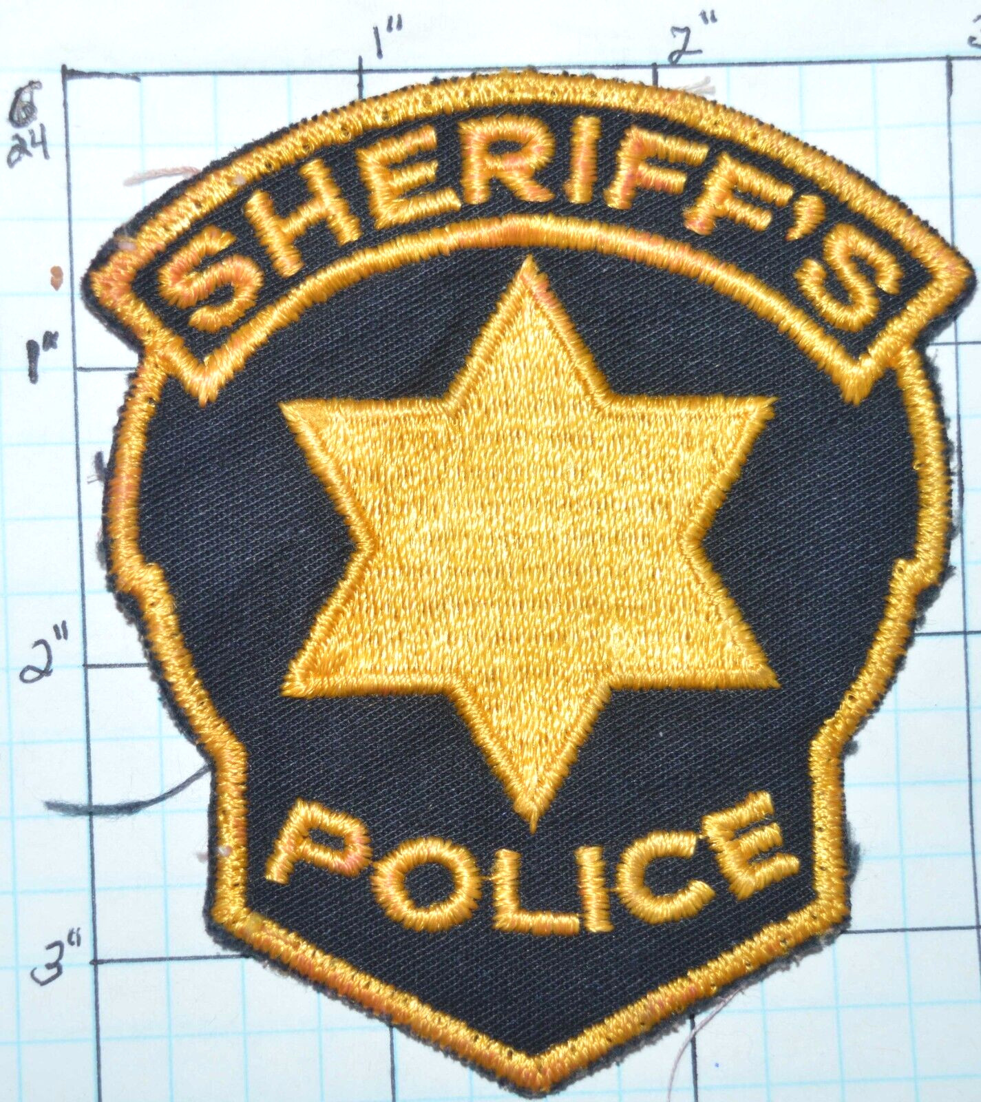 ILLINOIS, GENERIC SHERIFF'S POLICE DEPT VINTAGE PATCH