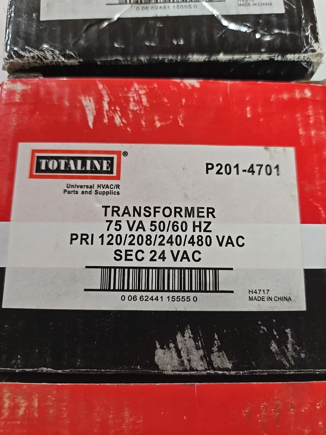 New NIB Totaline P201-4701 Transformer 75 VA, 50/60Hz, PRI 120/208/240/480 VAC