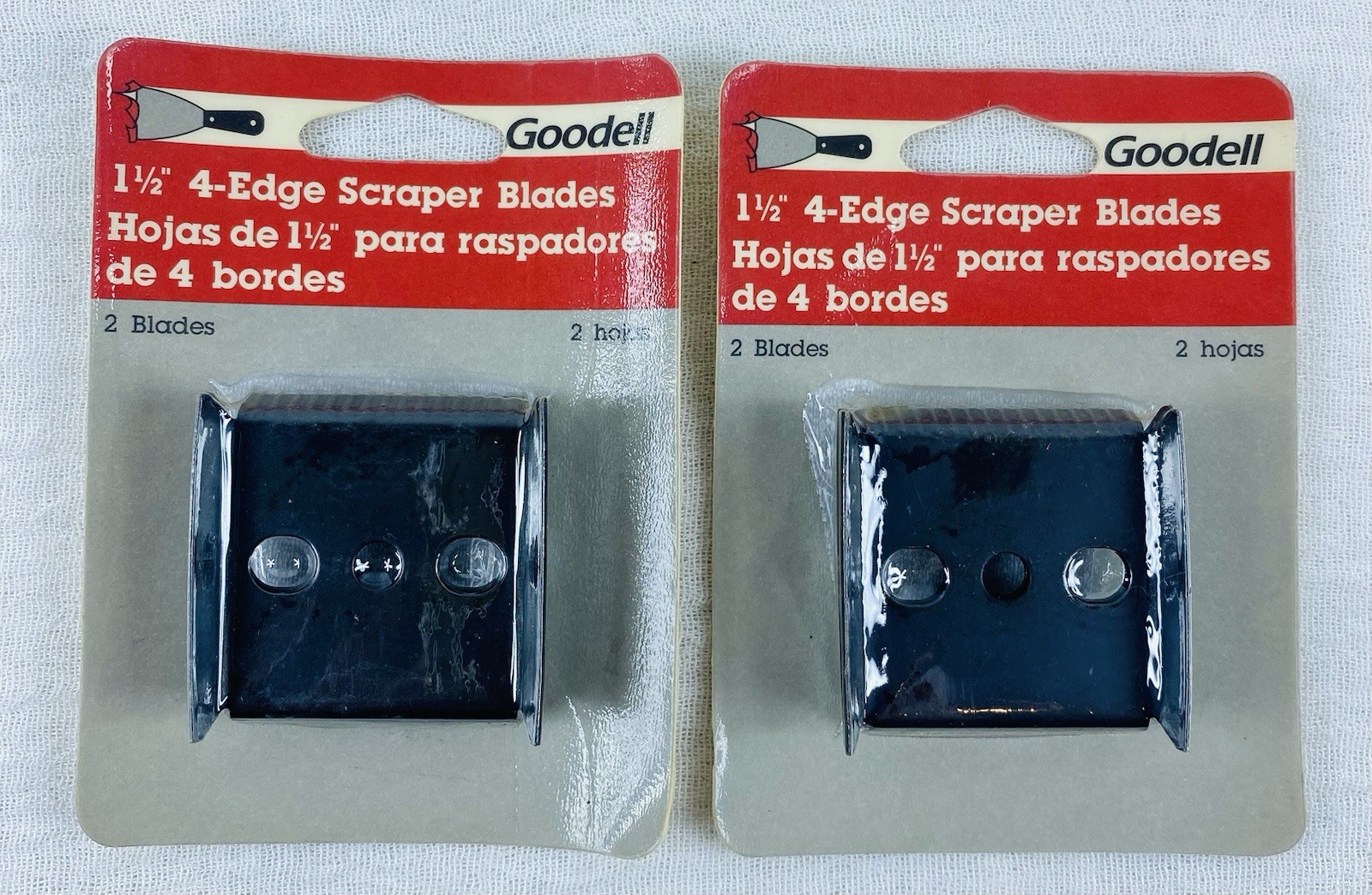 GOODELL 1-1/2 In. 4-Edge Replacement Scraper Blade (2-Pack) x 2 (4) Blades