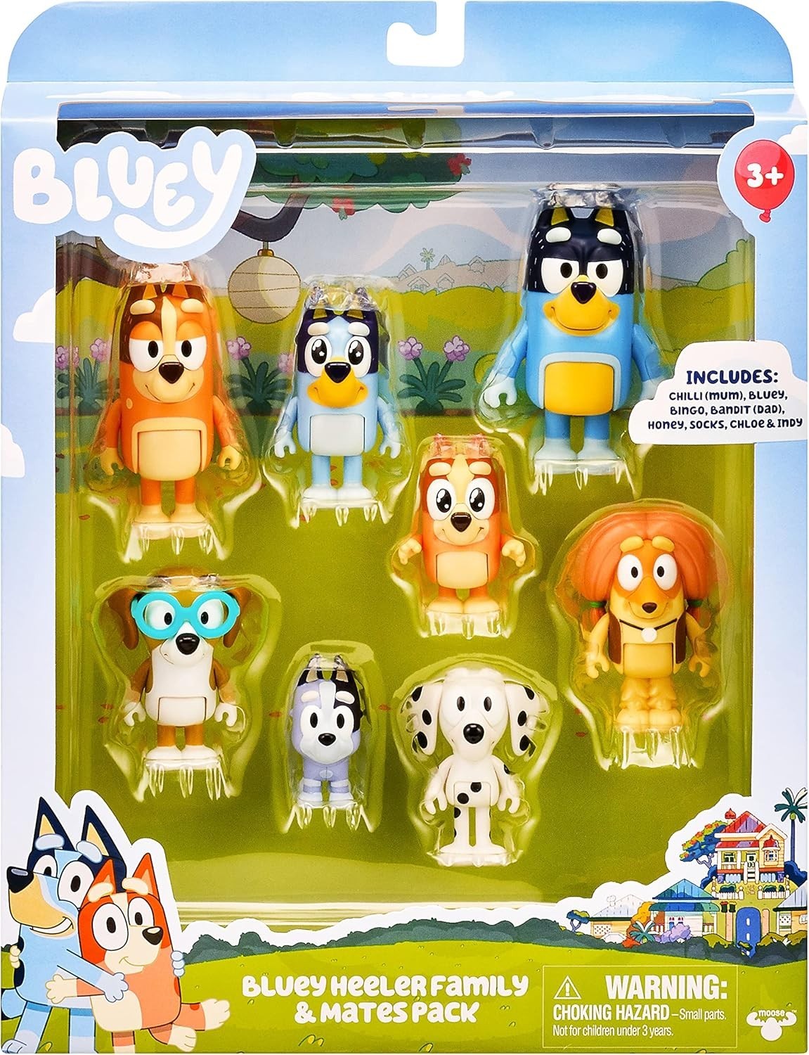 Bluey Heeler Family and Mates Pack - 8 Figures Factory Sealed Toy