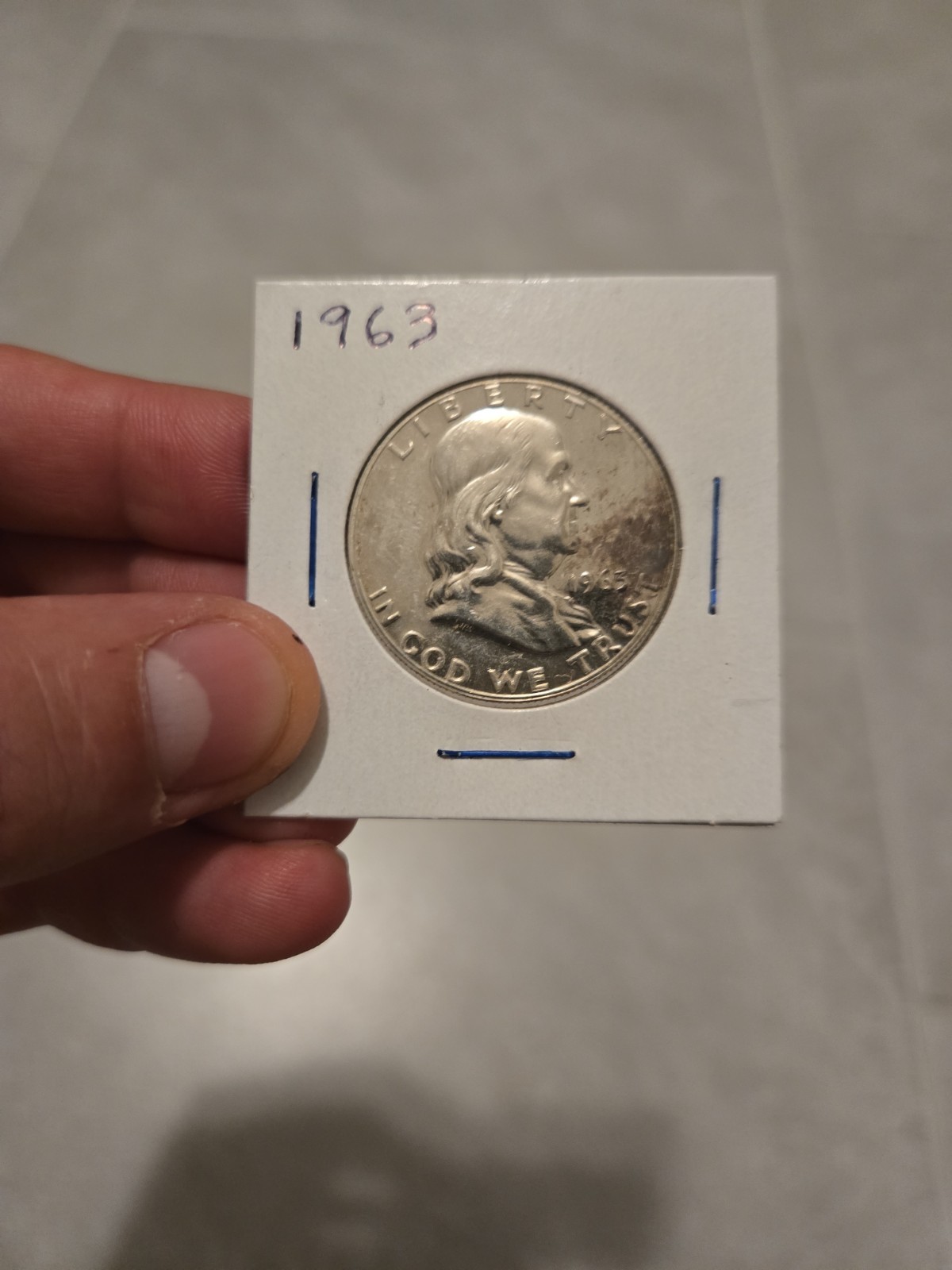1963 Franklin Half Dollar 50c Silver Coin