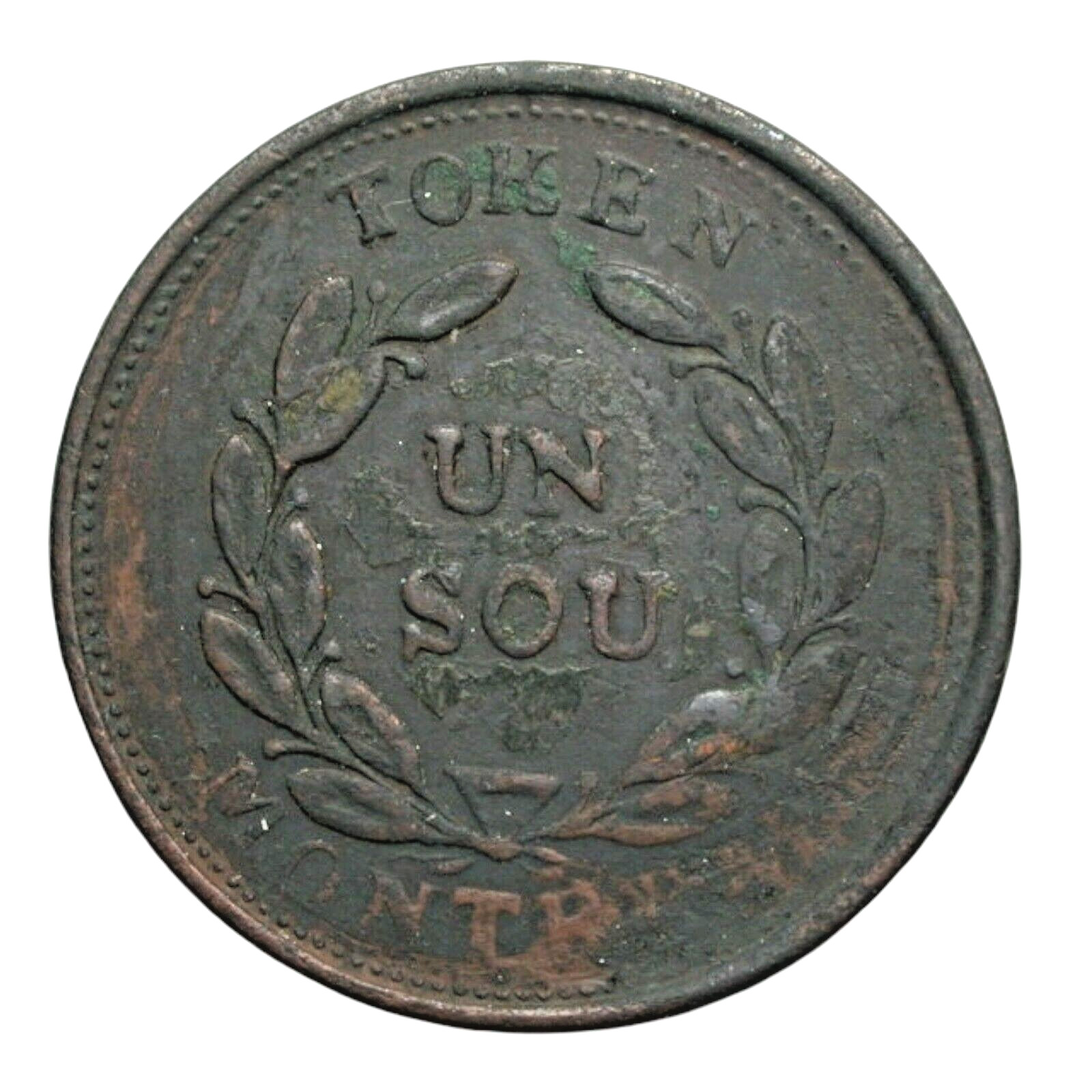 Canada 1 Sou Bouquet Token