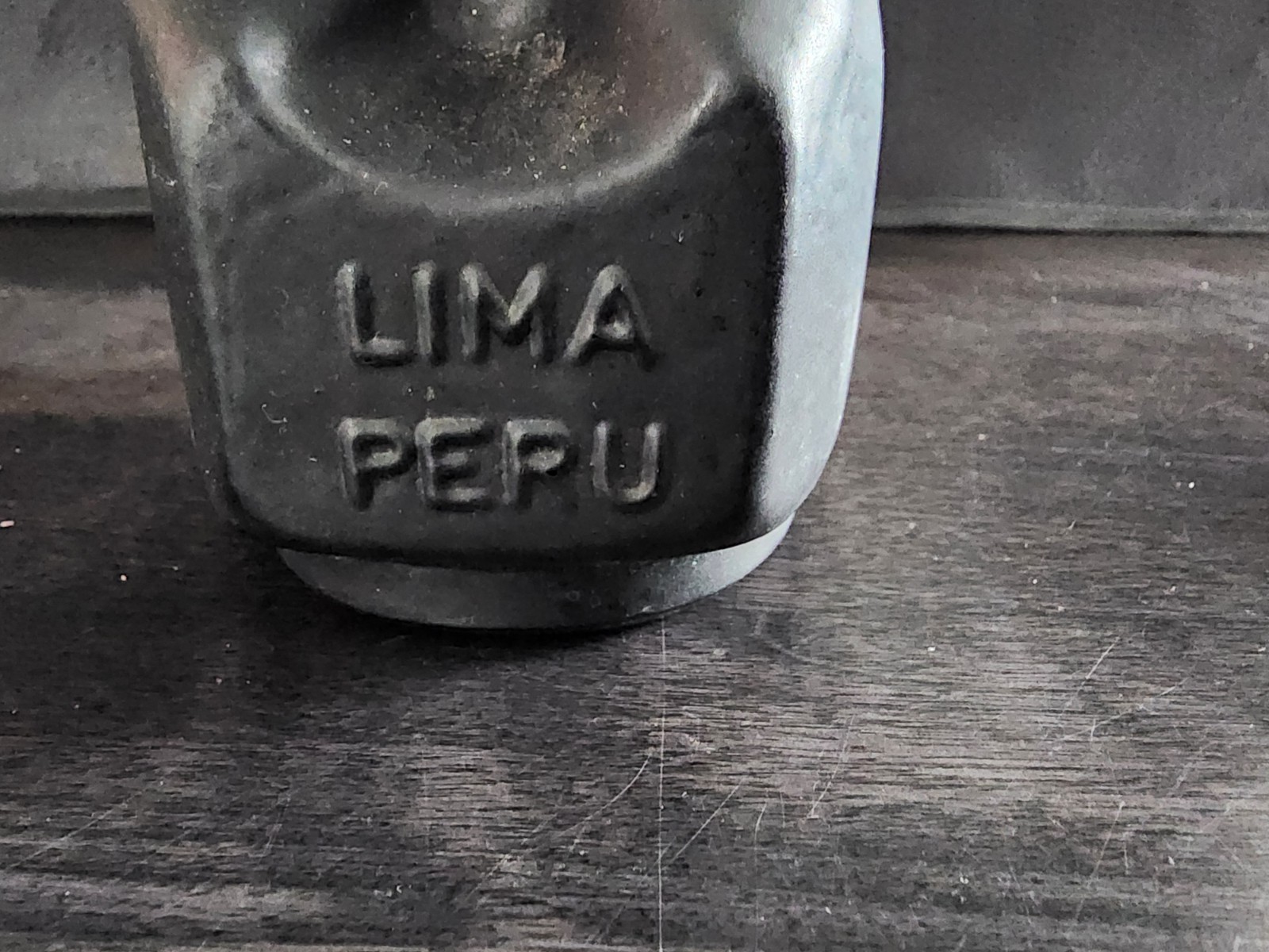 Vintage Ranuzzi Lima Peru Black Bottle