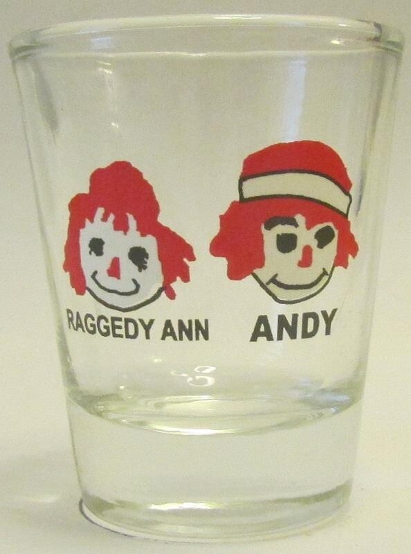 Raggedy Ann & Andy 1½ Shot Glass #2