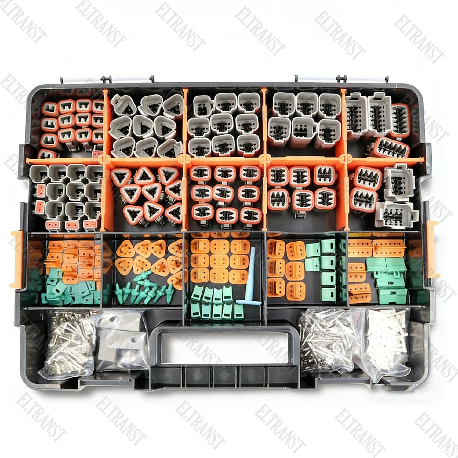 695PCS New Deutsch DT Connector Plug Kit for 14 16 18 20 AWG Stamped Contact Kit