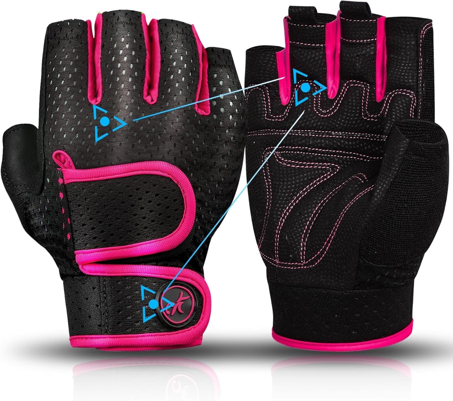 "Guantillas Gym Guantes De Gimnasio Mujer Hombre Para Bicicleta nys.....new.💥 "