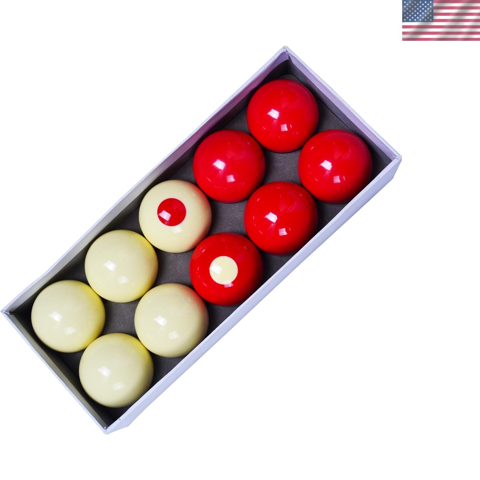 Durable Polyester Resin Bumper Pool Balls Set of 10 - Scratch-Resistant Coating