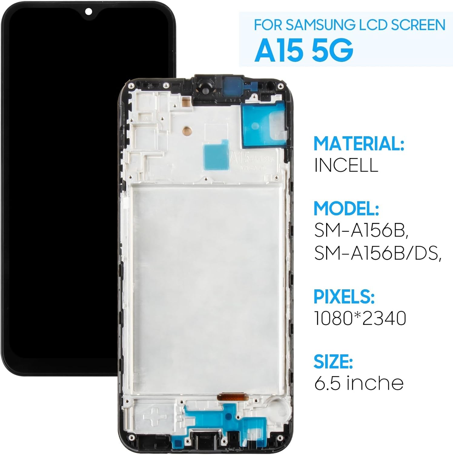 For Samsung Galaxy A15 5G A156U LCD Screen Touch Display Digitizer Replacement
