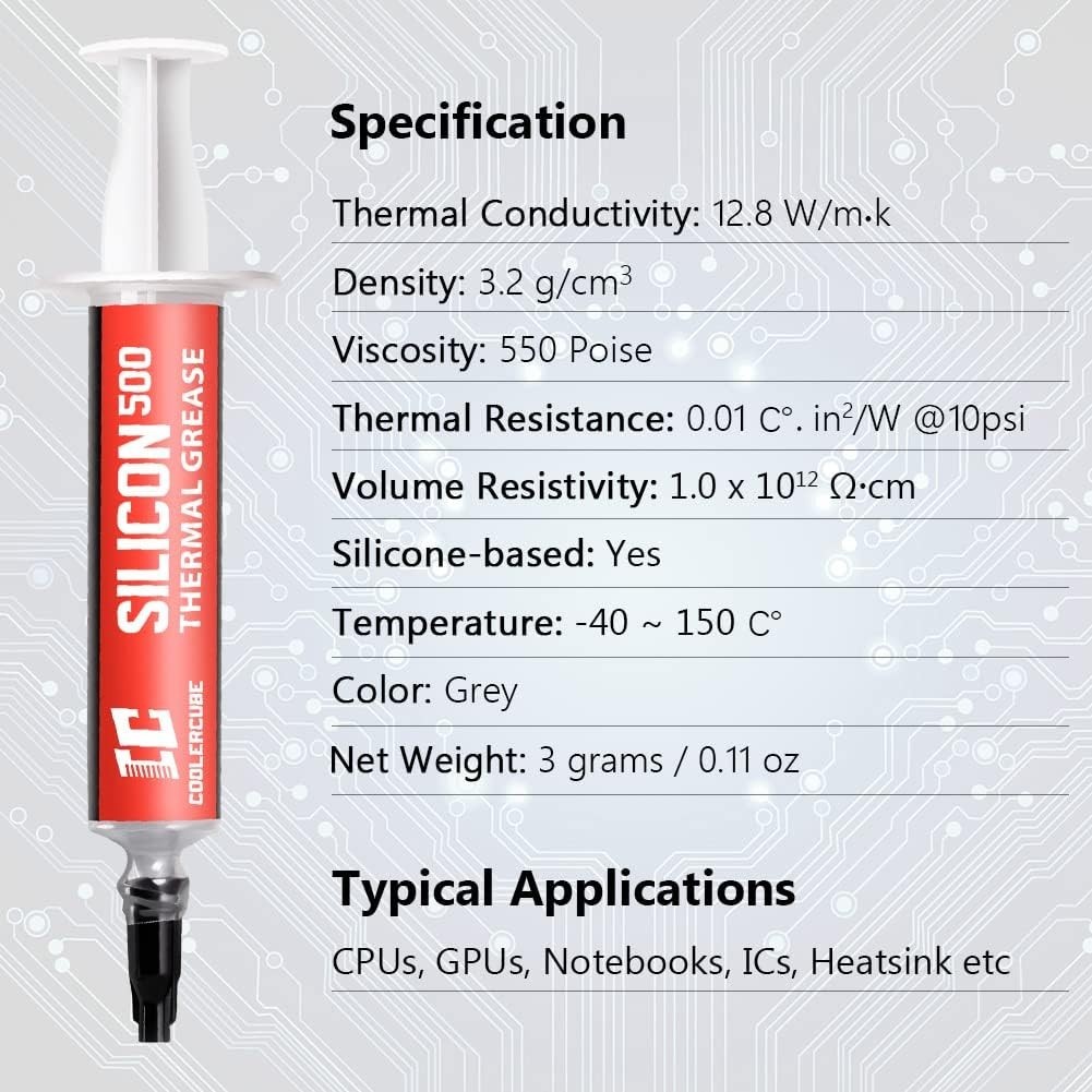 Thermal Paste 3g - High Performance CPU & GPU Thermal Compound for Heatsinks
