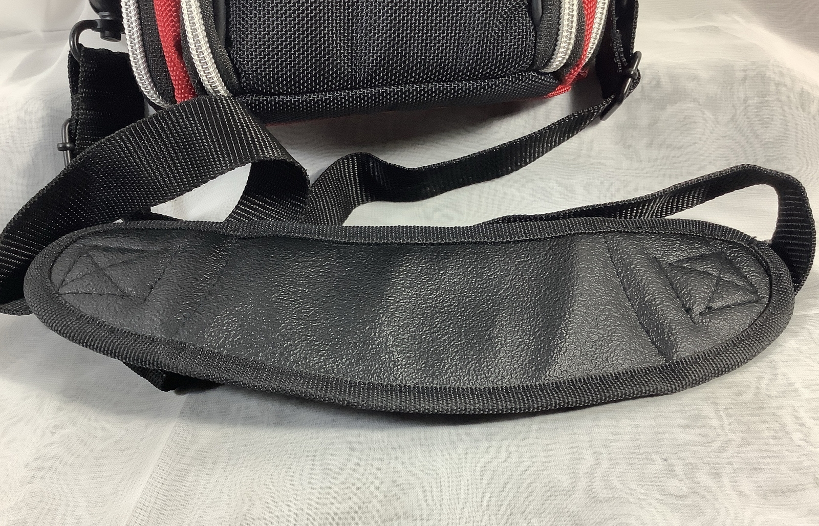 Monster Compact Camera Bag Case with Adjustable Shoulder Strap Black Red Silver