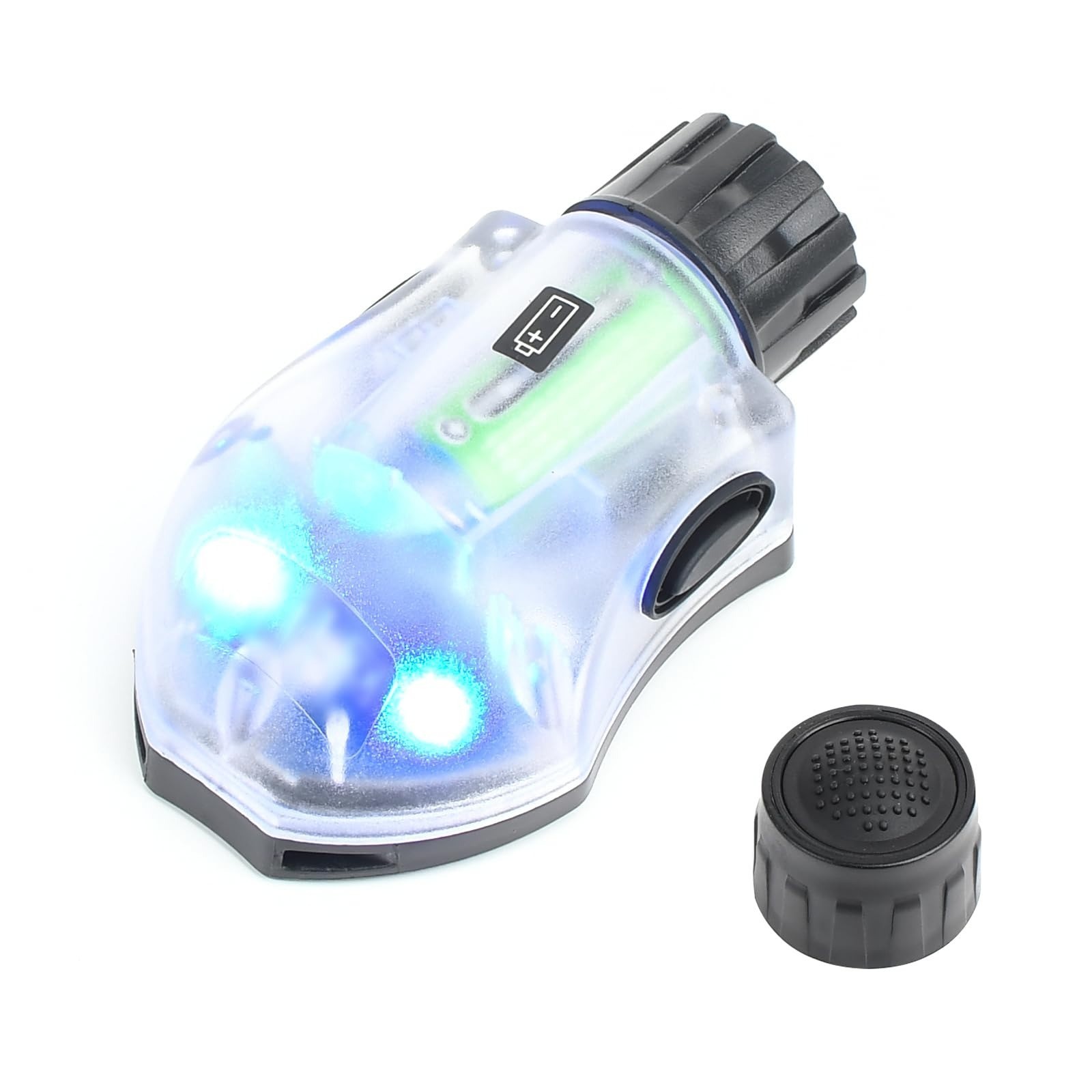 NOBUHIRO Tactical Helmet Light - IR Strobe + 5-Speed Green LED Strobe