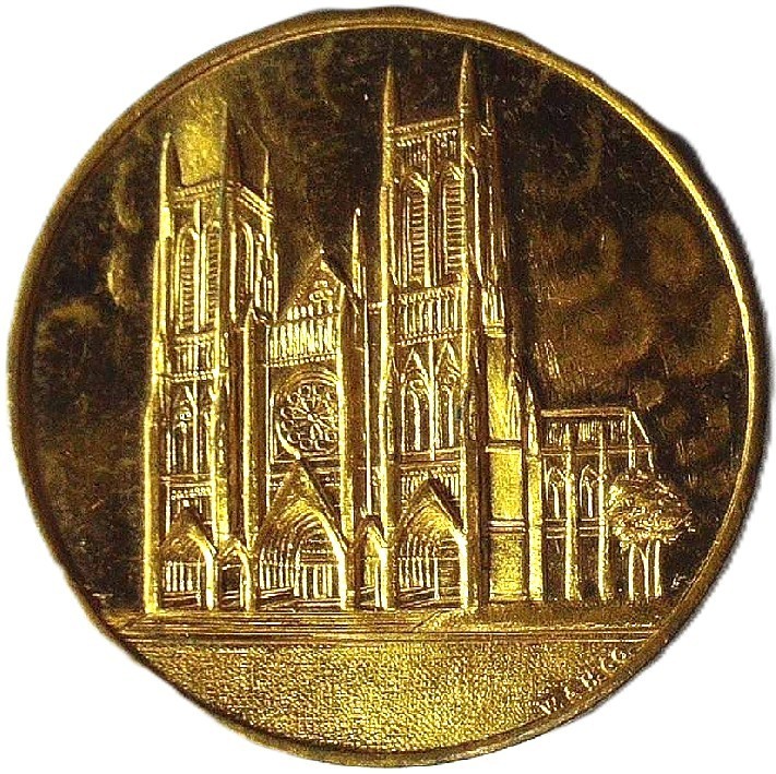 THE CATHEDRAL CHURCH OF ST. JOHN THE DIVINE MEDAL - NEW YORK, NY - EC 8898
