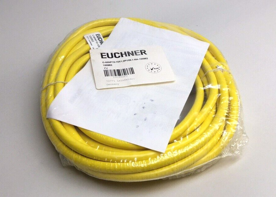 Euchner 100952 Connecting Cable C-MINF10-10X1,0PV09,1-MA-100952 10 pin 9.1m