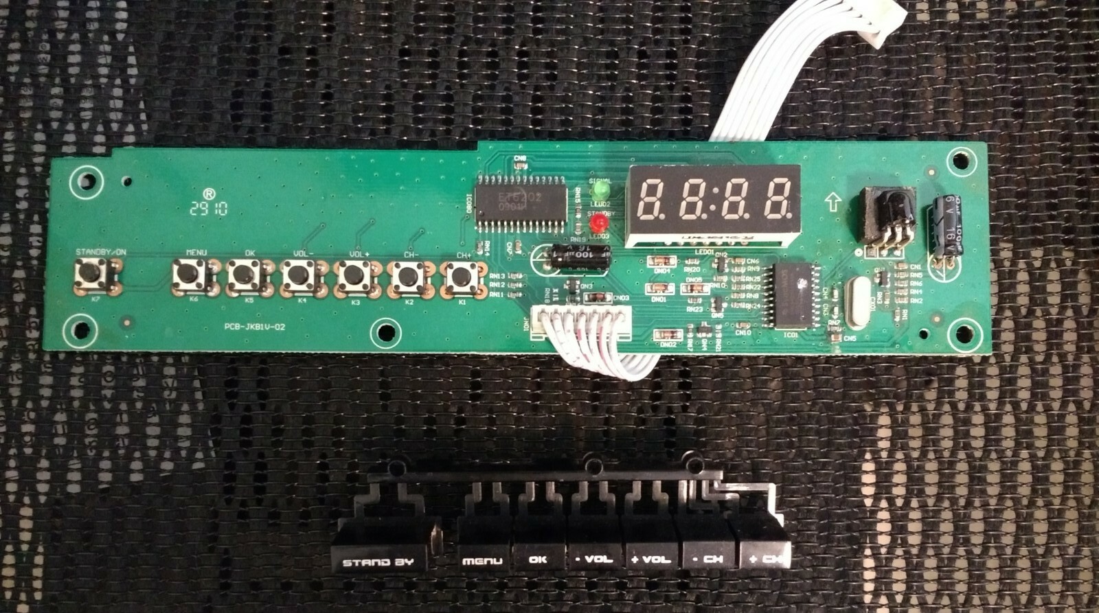 @ OPENBOX S9 DVB-S2 SAT RECEIVER FRONT PANEL DISPLAY PCB CIRCUIT BOARD BUTTONS @