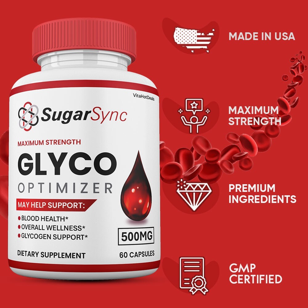 Sugar Sync Glyco Capsules, SugarSync Optimizer Max Strength Supplement (1 Pack)