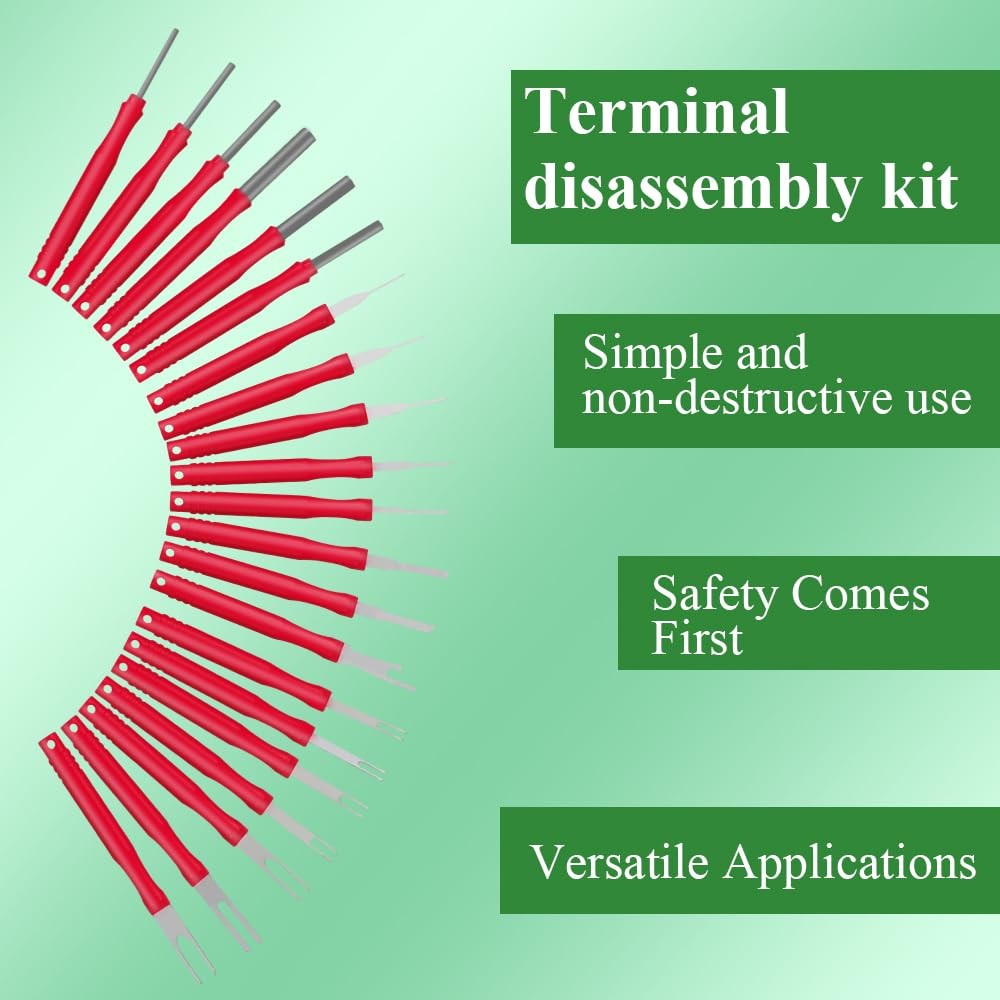 21Pcs Terminal Removal Tool Kit, with Protective
