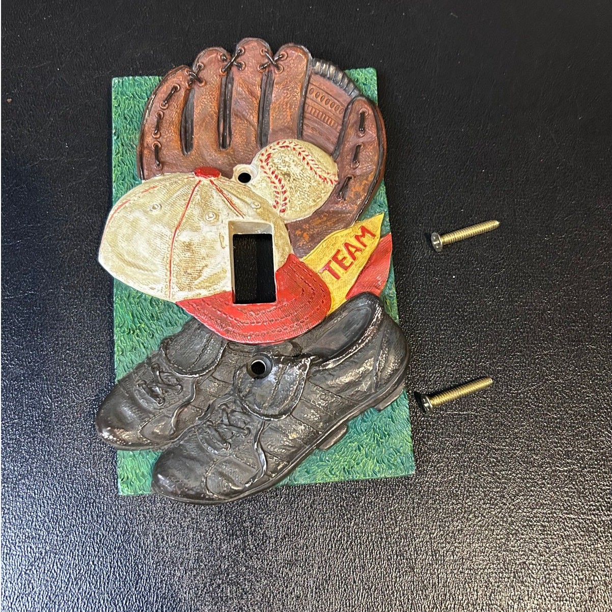 Vintage Baseball Switchplate