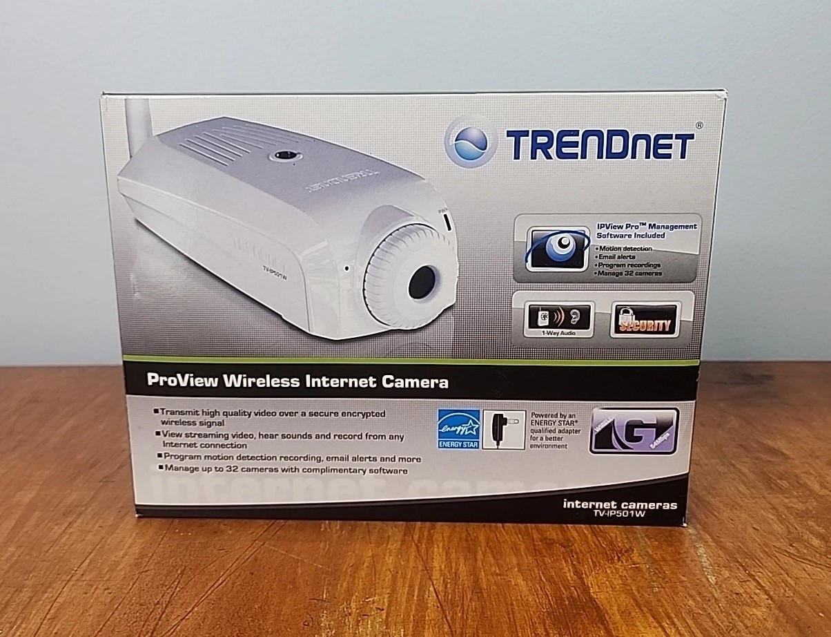 TRENDnet TV-IP501W ProView Wireless Internet Security Camera Open Box New