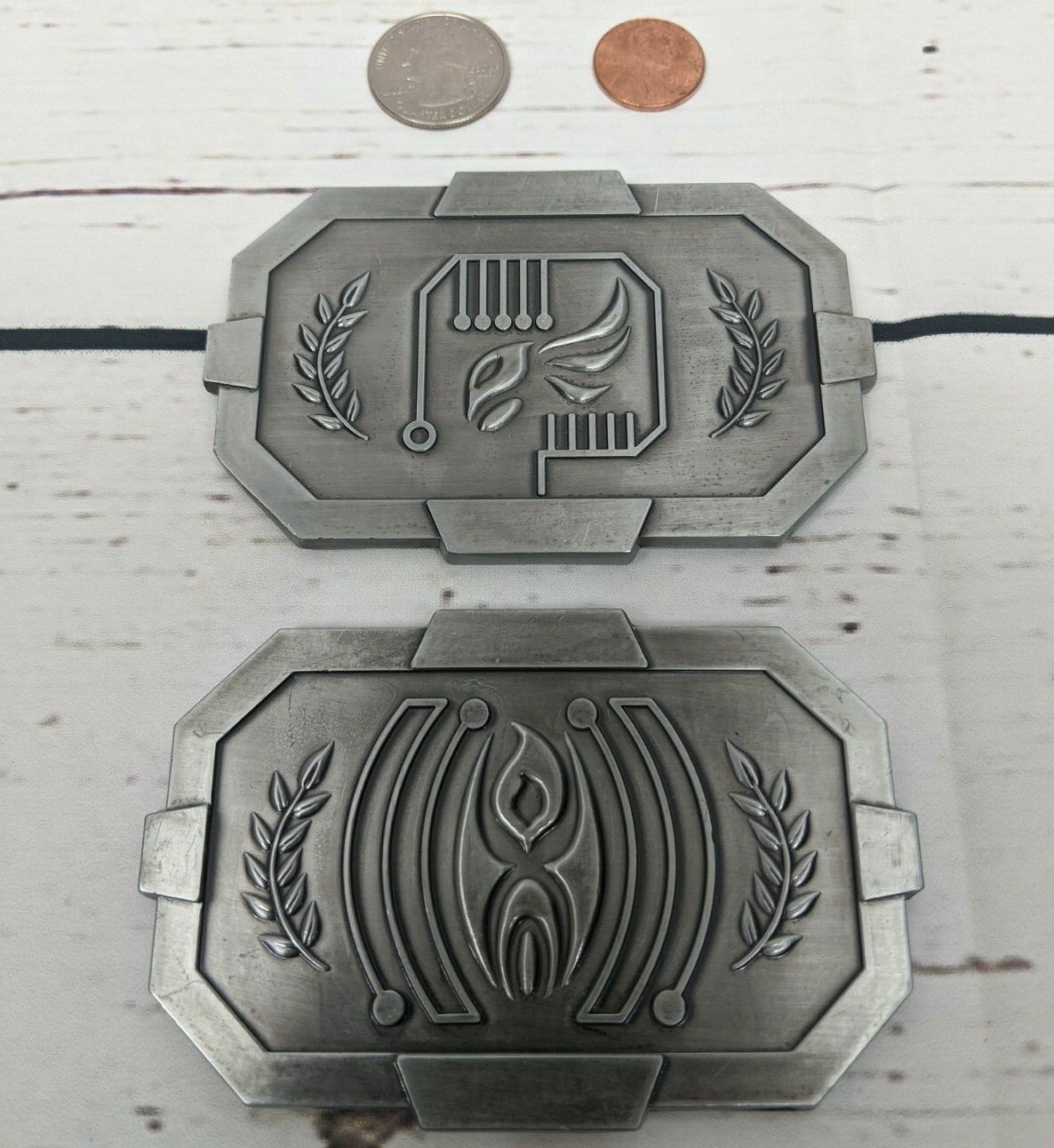 Fantasy Sci-fi Credit Bar Antique Silver Finish LARP Board Game Role Playing RPG