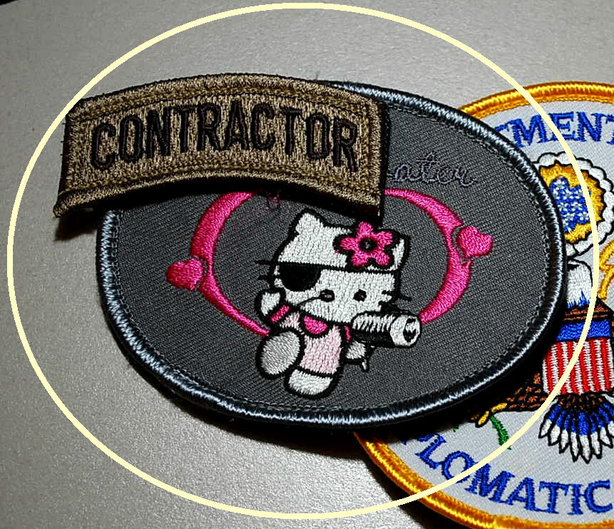 PRIVATE MILITARY CONTRACTOR DIPLOMATIC SECURITY vêlkrö 2-PC: PINK HELLO KITTY