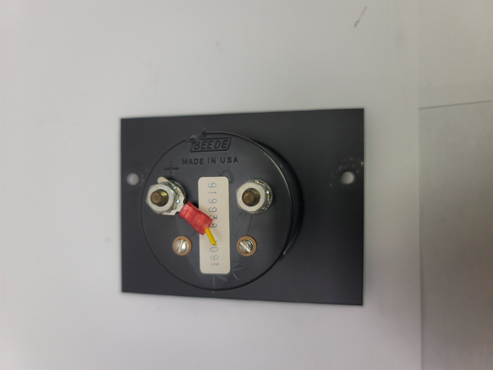 Beckman / Beede ES1MADC Centigrade Temperature Panel Meter Gauge -10 - 40 Deg.