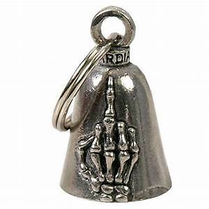 MIDDLE FINGER GUARDIAN BELL w/ FREE KUSTOM KAPZ! gremlin biker motorcycle