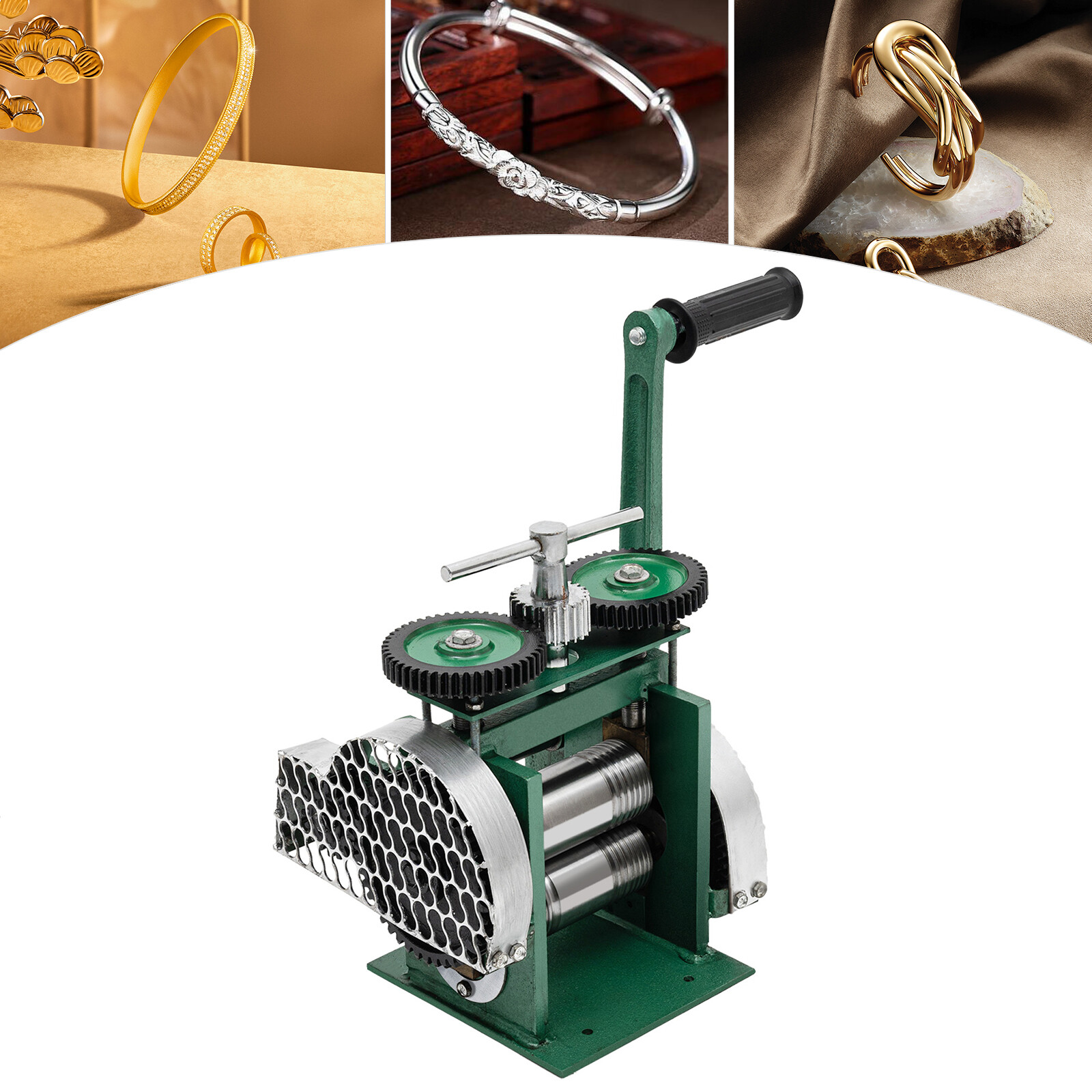Rolling Mill Machine Rollers Metal Wire Flat Jewelry Tool Manual Combination USA