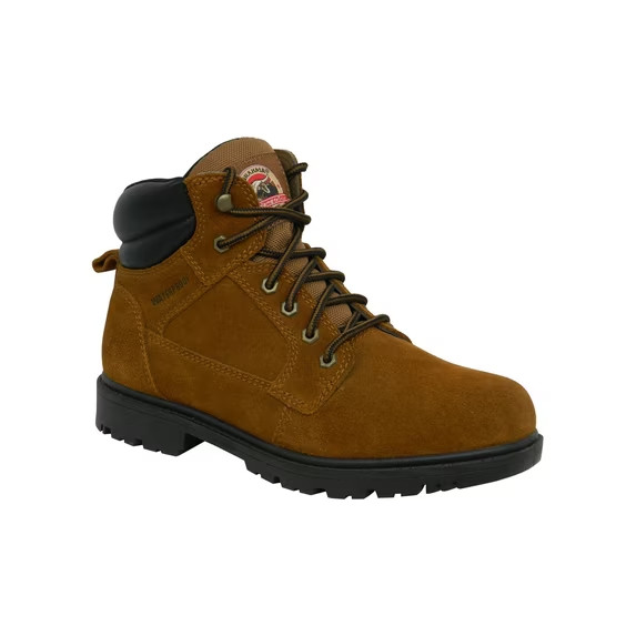 Brahma Men's Bravo Waterproof 6" Soft Toe Work Boots Brown🔥No Import Fees