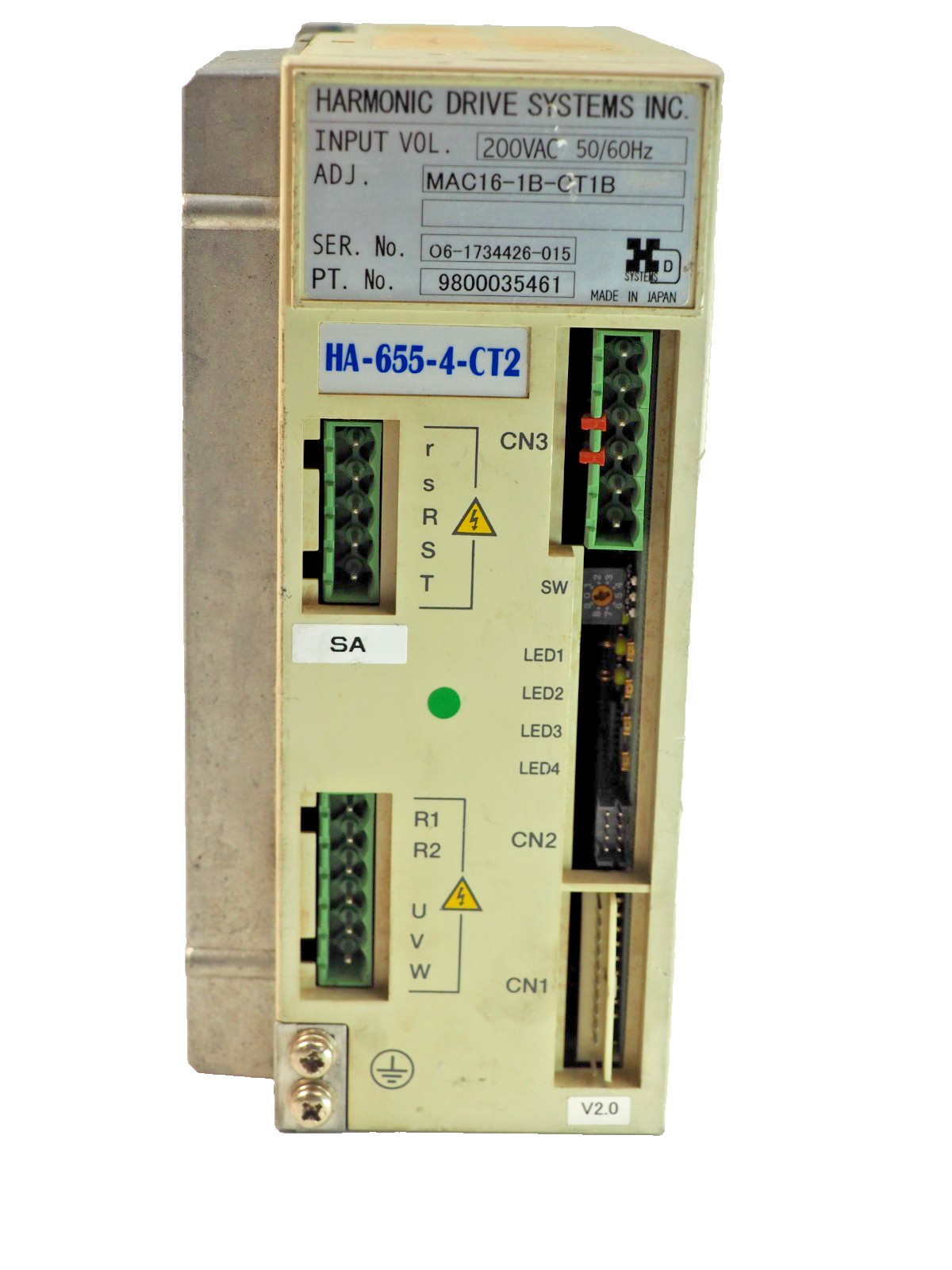 Harmonic Drive Systems Inc. HA-655-4-CT2 Servo Drive 200VAC 9800035461