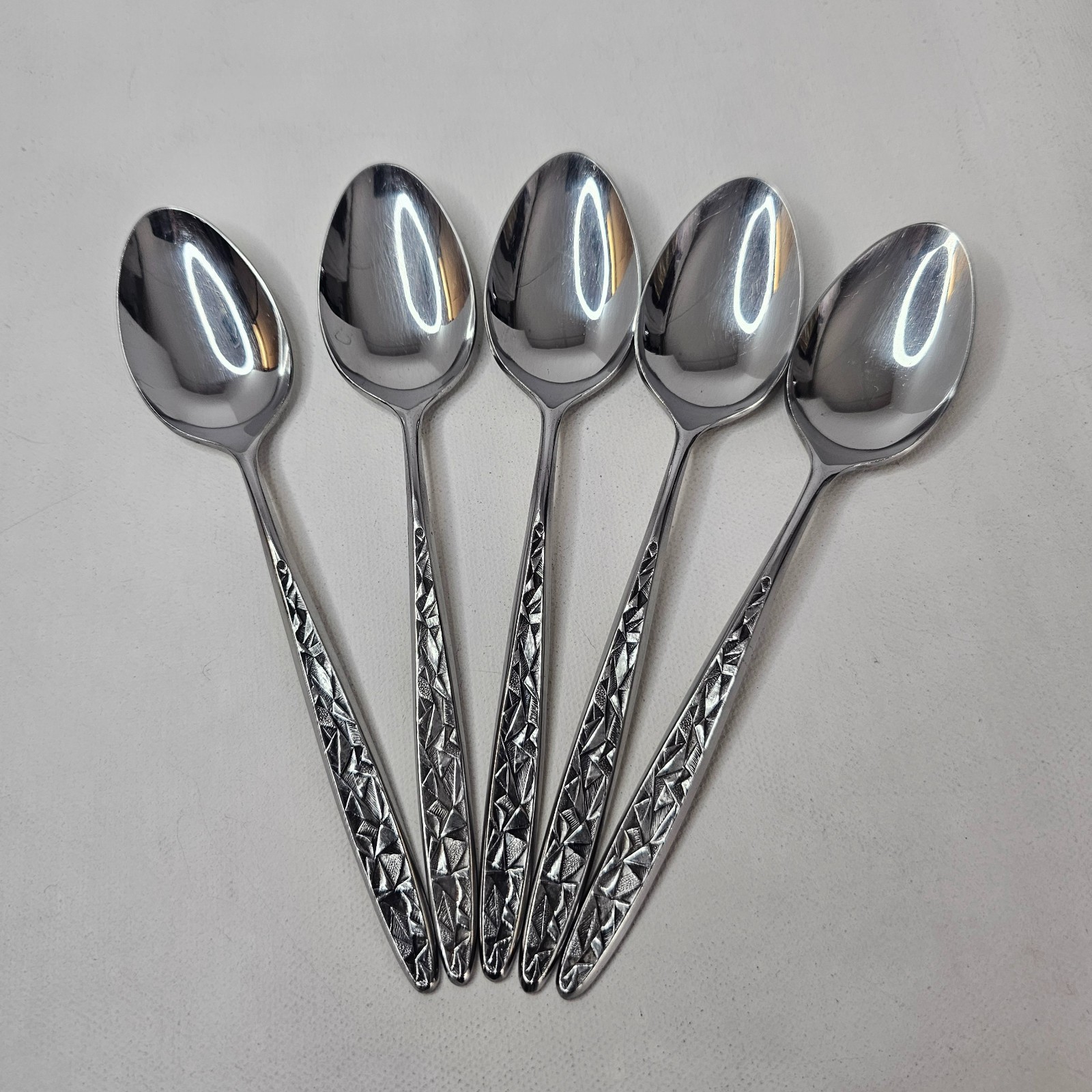 National Tripoli Japan Teaspoon Stainless Lot of 5 Replacement Flatware