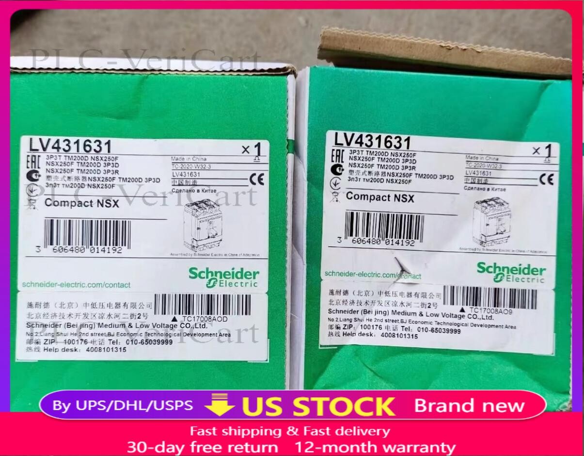 1PCS Brand New Schneider LV431631 NSX250F circuit breaker Fast Shipping