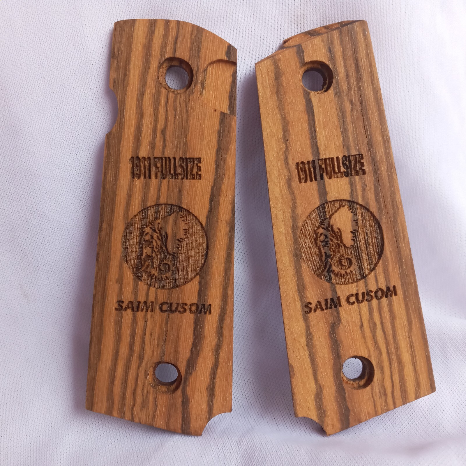 Handcraft pistol grip for COLT 1911 Full size THAI Handmade Auspicious wood Gun