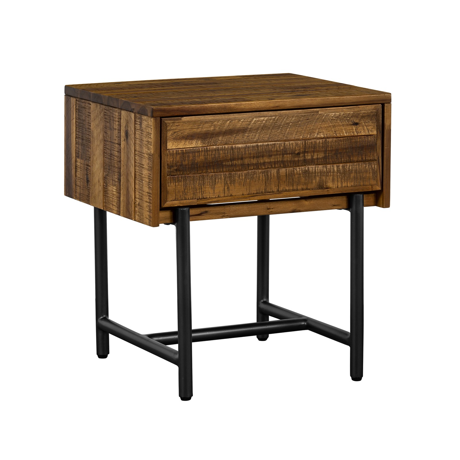 Cusco Rustic Acacia Single Drawer Night stand, Brown Single Box Product
