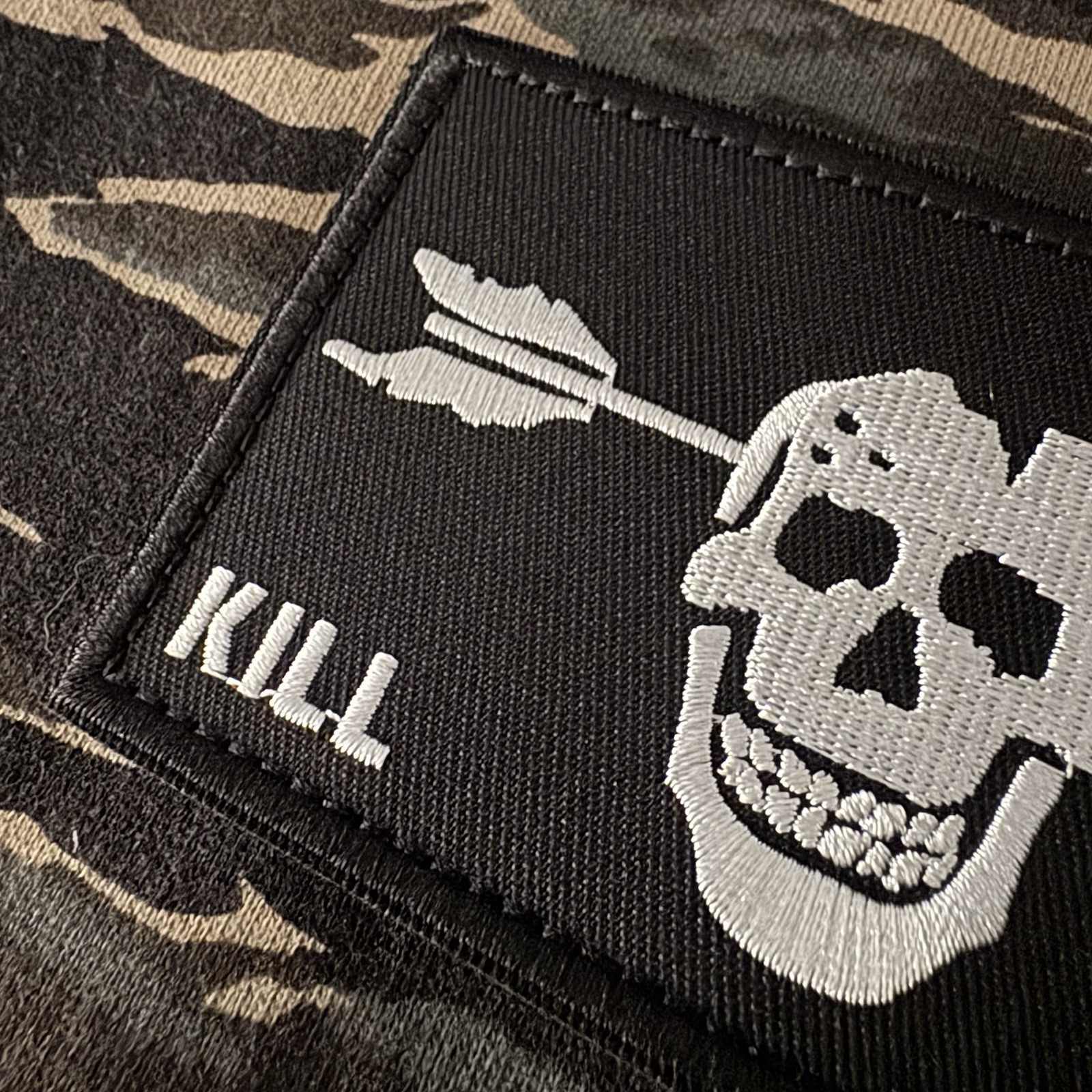 XL FORWARD OBSERVATIONS GROUP 10th SFG KILL CELL Embroidered Patch Hook/Loop FOG