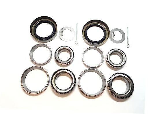 (Set of 2) WPS 3500# Trailer Axle Bearing Kit L68149 L44649 Grease Seal 10-19