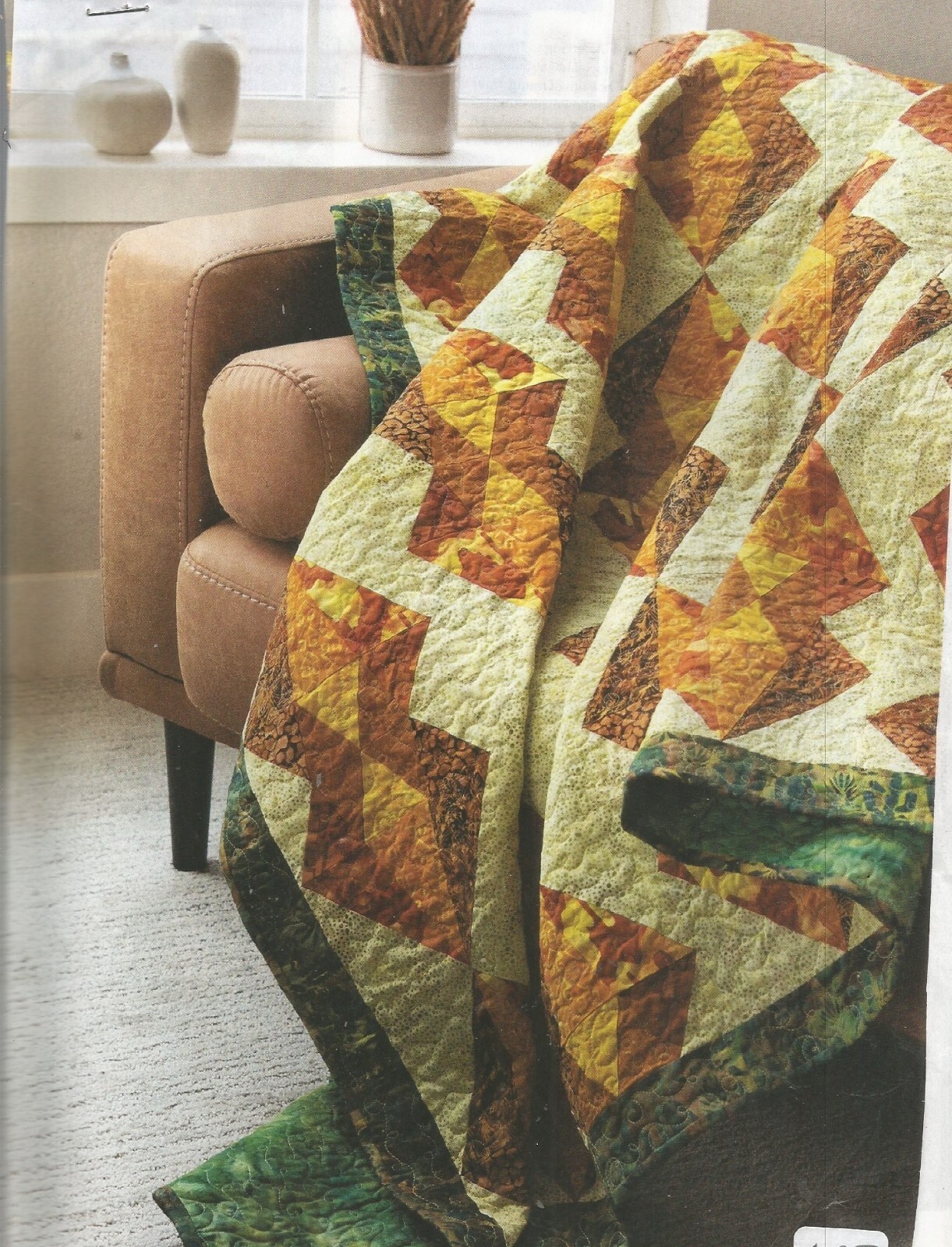 E0338 AMBER GLOW QUILT PATTERN/INSTRUCTIONS