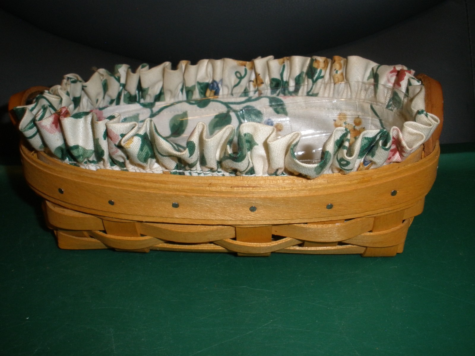 Longaberger 1999 Lavender Basket Combo EUC 4"x7"x2" (YS14)