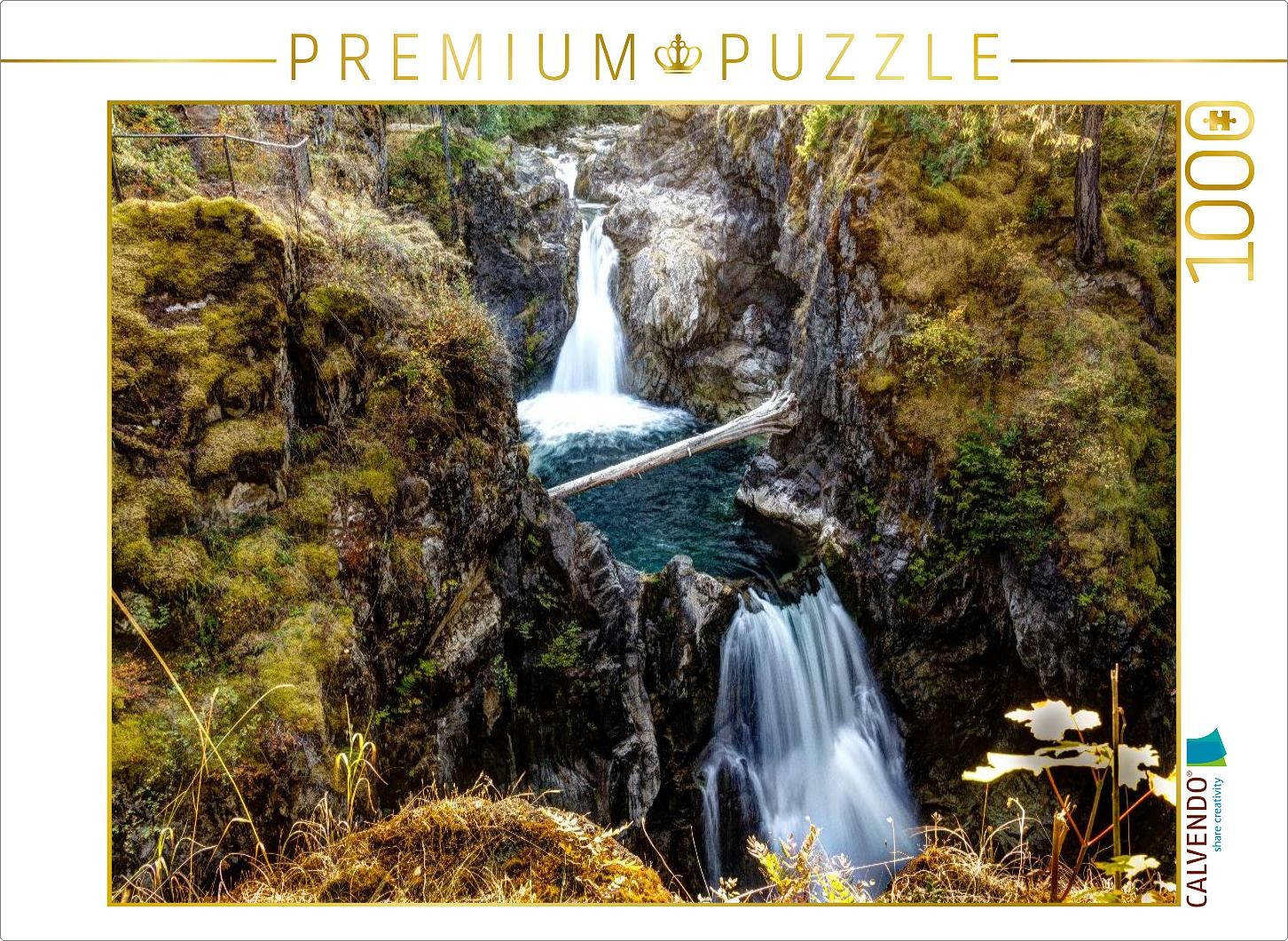 CALVENDO Puzzle Little Quallicum Falls, Vancouver Island | 1000 Teile Lege-Größe