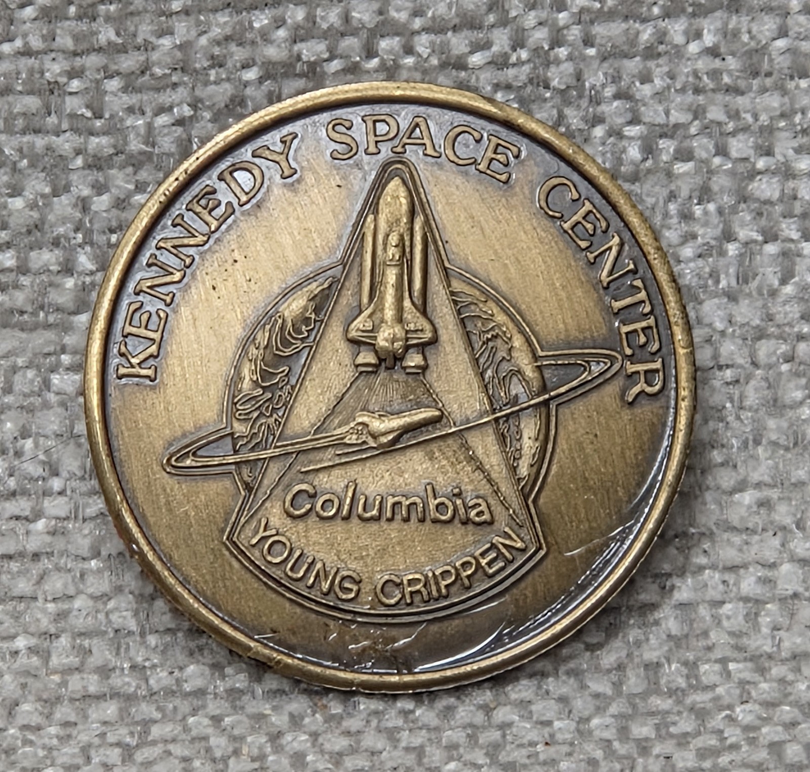 NASA STS-1 Columbia Challenge Coin 1st Orbital Spaceflight Space Shuttle Program