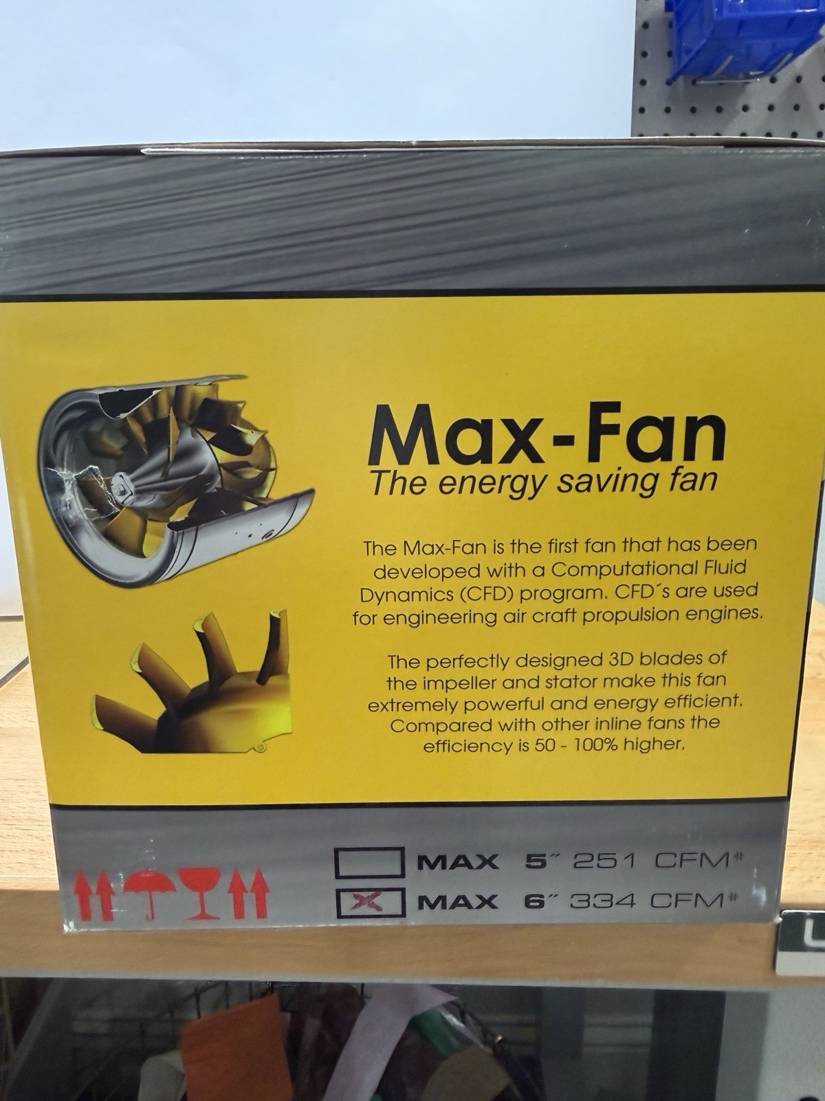 Can Max Fan 6 Inch 334 Cfm Inline Duct Fan Hydroponics Grow Room