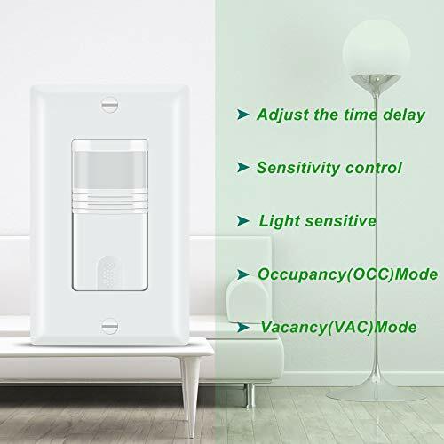 Pack Of 10 3 Way Motion Sensor Light Switch Multidual Pir Occupancy Sensor