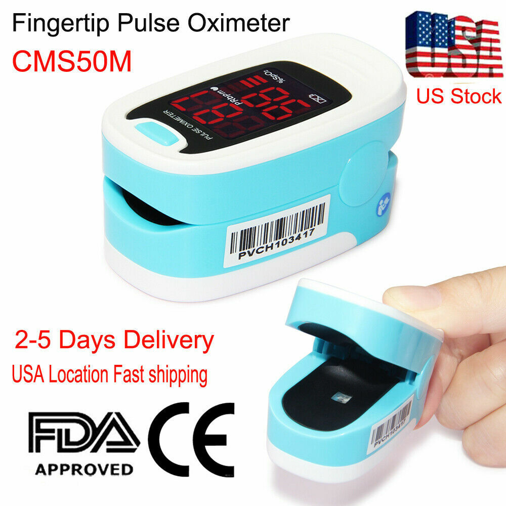 CMS50M Finger Pulse Oximeter Blood Oxygen meter SpO2 PR Heart Rate Monitor,USA