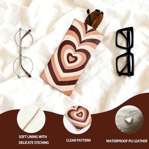 Pcs Glasses Case Set with Assorted Patterns, Portable Eyewear One Size 4 Small