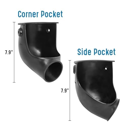 Pool Table Pockets Replacement Pockets for Billiard Table Set of 6