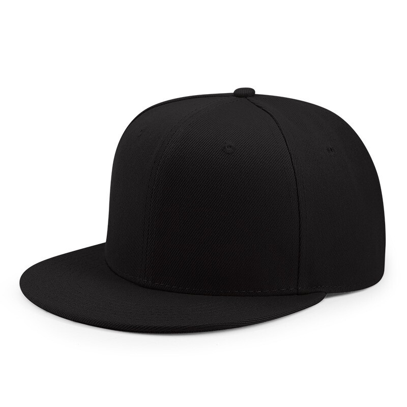 S/M/L/XL/XXL 54-64cm Flat Bill Baseball Cap Oversize Full Closure Closed Hat