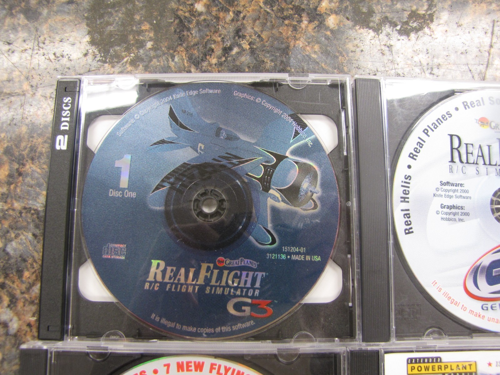 Lot (9) Great Planes RealFlight R/C Simulator & Add-Ons Software CD -HW1