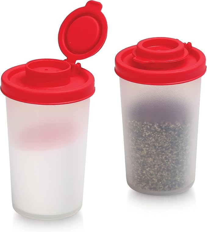 Set of 2 Large Salt Shaker Salt and Pepper Shakers Moisture Proof to go Picnic
