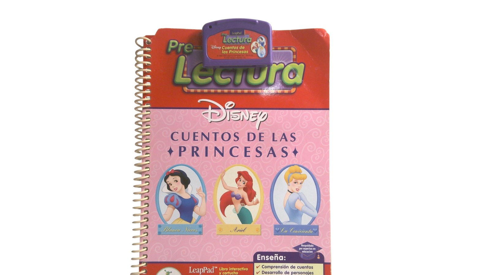 LeapFrog LeapPad Disney Cuentos De Las Princesas Libro Cartucho Español Edad 4-6